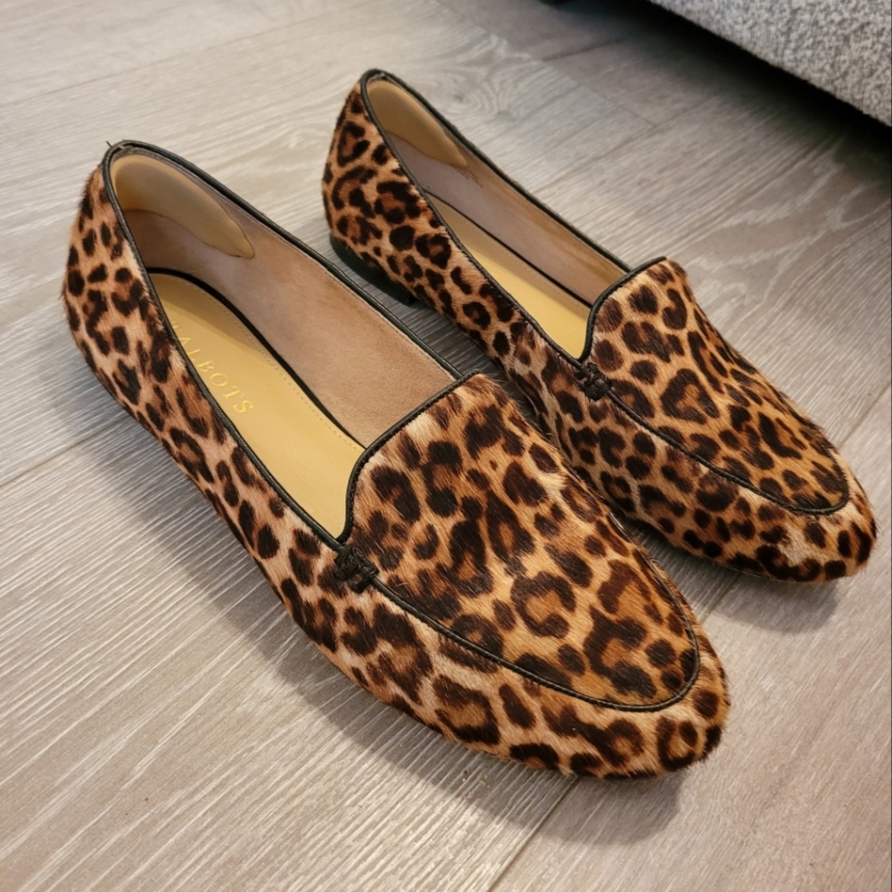 Talbots | Leopard Print | Calf Hair | Loafers | Size 8.5 W